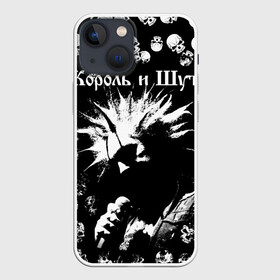 Чехол для iPhone 13 mini с принтом Король и Шут + Анархия (спина) в Белгороде,  |  | punk | rock | skull | киш | король | король и шут | михаил горшенев | панки | рок | русский рок | черепа | шут