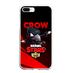 Чехол для iPhone 7Plus/8 Plus матовый с принтом BRAWL STARS CROW в Белгороде, Силикон | Область печати: задняя сторона чехла, без боковых панелей | brawl stars | crow | leon | leon shark | leon werewolf | sally leon | shark | stars | werewolf | акула | берли | ворон | леон | леон акула | оборотень | оборотень леон | спайк | эль примо