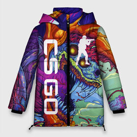 Женская зимняя куртка Oversize с принтом CS GO HYPERBEAST | КС ГО ХАЙПЕРБИСТ в Белгороде, верх — 100% полиэстер; подкладка — 100% полиэстер; утеплитель — 100% полиэстер | длина ниже бедра, силуэт Оверсайз. Есть воротник-стойка, отстегивающийся капюшон и ветрозащитная планка. 

Боковые карманы с листочкой на кнопках и внутренний карман на молнии | astralis | awp | counter strike | cs go | cs go global offensive | cs:go | faze clan | hyper beast | team liquid | астралис | кс го | тим ликвид | фейз клан | хайпер бист