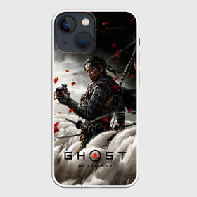 Чехол для iPhone 13 mini с принтом Ghost of Tsushima в Белгороде,  |  | action | adventure | game | ghost | japan | samurai | tsushima | игра | призрак | приключение | самурай | тень | цусима | экшн | япония