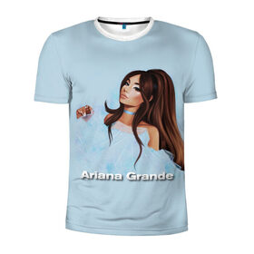 Мужская футболка 3D спортивная с принтом Ariana Grande (Ариана Гранде) в Белгороде, 100% полиэстер с улучшенными характеристиками | приталенный силуэт, круглая горловина, широкие плечи, сужается к линии бедра | ariana grande | актриса | американская певица | ариана | ариана гранде | гранде | девушка | музыка | певица | песни | продюсер