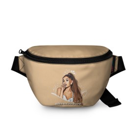 Поясная сумка 3D с принтом Ariana Grande (Ариана Гранде) в Белгороде, 100% полиэстер | плотная ткань, ремень с регулируемой длиной, внутри несколько карманов для мелочей, основное отделение и карман с обратной стороны сумки застегиваются на молнию | ariana grande | актриса | американская певица | ариана | ариана гранде | гранде | девушка | музыка | певица | песни | продюсер