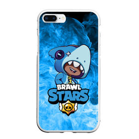 Чехол для iPhone 7Plus/8 Plus матовый с принтом Brawl Stars LEON SHARK в Белгороде, Силикон | Область печати: задняя сторона чехла, без боковых панелей | brawl | brawl stars | crow | leon | sally | shark | stars | акула | бравл | бравл старс | браво старс | игра | компьютерная | кров | леон | леон акула | онлайн | старс | шарк