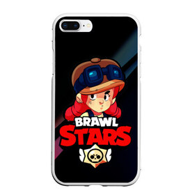 Чехол для iPhone 7Plus/8 Plus матовый с принтом Brawl Stars - Jessie в Белгороде, Силикон | Область печати: задняя сторона чехла, без боковых панелей | brawl | jessie | stars | бравл | герой | джесси | игра | компьютерная | моба | мобильная | старс | шутер