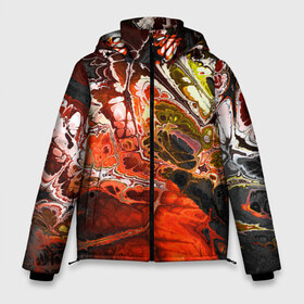 Мужская зимняя куртка 3D с принтом Nu abstracts art в Белгороде, верх — 100% полиэстер; подкладка — 100% полиэстер; утеплитель — 100% полиэстер | длина ниже бедра, свободный силуэт Оверсайз. Есть воротник-стойка, отстегивающийся капюшон и ветрозащитная планка. 

Боковые карманы с листочкой на кнопках и внутренний карман на молнии. | Тематика изображения на принте: abstract | art | digital | horror | абстракция | арт | фрактал | хоррор | цифровой