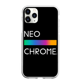 Чехол для iPhone 11 Pro матовый с принтом NEO CHROME в Белгороде, Силикон |  | Тематика изображения на принте: rgb | контрастный | круг | металл | мудрость | мысль | надпись | палитра | радуга | радужный | символ | сфера | текст | фраза | цветной | яркий