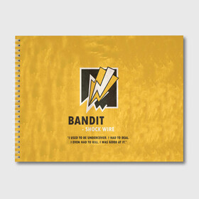 Альбом для рисования с принтом Bandit (R6s) в Белгороде, 100% бумага
 | матовая бумага, плотность 200 мг. | art | bandit | game | logo | rainbow | shooter | siege | six | ubisoft | арт | бандит | игра | игры | компьютерные | лого | оперативник | осада | персонаж | радуга 6 | шутер