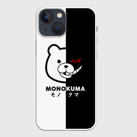 Чехол для iPhone 13 mini с принтом _Monokuma_ в Белгороде,  |  | anime | character | dangan ronpa | kawai | manga | аниме | анимэ | глаз | данганронпа | двухцветная | директор | злодей | из | изображение | кавай | крутой | лицо | манга | медведь | милый | мишка | на груди | необычный | нос