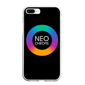 Чехол для iPhone 7Plus/8 Plus матовый с принтом NEO CHROME в Белгороде, Силикон | Область печати: задняя сторона чехла, без боковых панелей | контрастный | металл | радуга | радужный | цветной | яркий