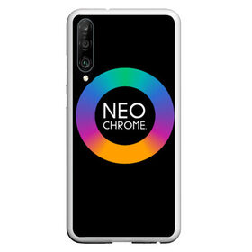 Чехол для Honor P30 с принтом NEO CHROME в Белгороде, Силикон | Область печати: задняя сторона чехла, без боковых панелей | Тематика изображения на принте: контрастный | металл | радуга | радужный | цветной | яркий