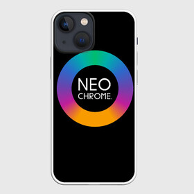 Чехол для iPhone 13 mini с принтом NEO CHROME в Белгороде,  |  | Тематика изображения на принте: контрастный | металл | радуга | радужный | цветной | яркий