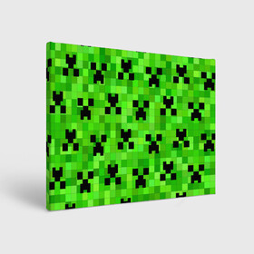 Холст прямоугольный с принтом MINECRAFT | МАЙНКРАФТ в Белгороде, 100% ПВХ |  | Тематика изображения на принте: block | criper | cube | minecraft | pixel | блок | геометрия | крафт | крипер | кубики | майнкрафт | пиксели
