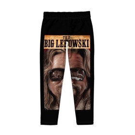 Детские леггинсы 3D с принтом The Big Lebowski в Белгороде, полиэстер 85%, спандекс 15% | эластичный пояс, зауженный крой | Тематика изображения на принте: big | lebowski | the | большой | кинофильм | лебовски