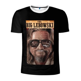 Мужская футболка 3D спортивная с принтом The Big Lebowski в Белгороде, 100% полиэстер с улучшенными характеристиками | приталенный силуэт, круглая горловина, широкие плечи, сужается к линии бедра | big | lebowski | the | большой | кинофильм | лебовски