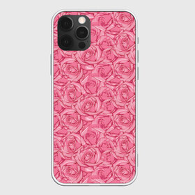 Чехол для iPhone 12 Pro Max с принтом Розы в Белгороде, Силикон |  | flowers | pink roses | roses | texture | розовые розы | розы | текстура | цветы