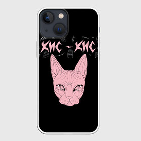 Чехол для iPhone 13 mini с принтом Кис Кис в Белгороде,  |  | punk | punk rock | rock | алина олешева | кис | кис кис | кокос | панк | панк рок | рок | софья сомусева | хмурый