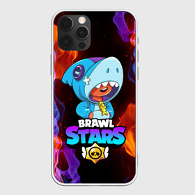 Чехол для iPhone 12 Pro с принтом BRAWL STARS LEON SHARK в Белгороде, силикон | область печати: задняя сторона чехла, без боковых панелей | bibi | brawl stars | crow | el brown | leon | leon shark | max | sally leon | shark | stars | акула | биби | ворон | леон