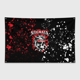 Флаг-баннер с принтом Stigmata | Стигмата (Z) в Белгороде, 100% полиэстер | размер 67 х 109 см, плотность ткани — 95 г/м2; по краям флага есть четыре люверса для крепления | music | rock | stigmata | альтернатива | музыка | рок | стигмата | тарас уманскии