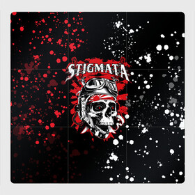 Магнитный плакат 3Х3 с принтом Stigmata | Стигмата (Z) в Белгороде, Полимерный материал с магнитным слоем | 9 деталей размером 9*9 см | Тематика изображения на принте: music | rock | stigmata | альтернатива | музыка | рок | стигмата | тарас уманскии