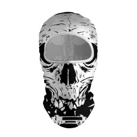 Балаклава 3D с принтом Череп в Белгороде, 100% полиэстер, ткань с особыми свойствами — Activecool | плотность 150–180 г/м2; хорошо тянется, но при этом сохраняет форму. Закрывает шею, вокруг отверстия для глаз кайма. Единый размер | art | skeleton | skull | арт | скелет | череп
