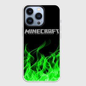 Чехол для iPhone 13 Pro с принтом MINECRAFT FIRE в Белгороде,  |  | Тематика изображения на принте: block | creeper | cube | minecraft | pixel | блок | геометрия | крафт | крипер | кубики | майнкрафт | пиксели