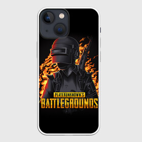 Чехол для iPhone 13 mini с принтом PUBG | ПАБГ в Белгороде,  |  | action | battle royal | bright | fire | flame | game | heat | light | play | playerunknowns battlegrounds | pubg | wildfire | winner winner chiken dinner | искры | огненный | огонь | пабг | пламя | пожар | шутер