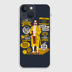 Чехол для iPhone 13 mini с принтом Джеффри в Белгороде,  |  | dude | film | бриджес | герой | джефф | джеффри | дюдя | комедия | лебовски | персонаж | фильм | чувак