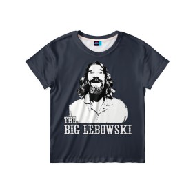 Детская футболка 3D с принтом The Big Lebowski в Белгороде, 100% гипоаллергенный полиэфир | прямой крой, круглый вырез горловины, длина до линии бедер, чуть спущенное плечо, ткань немного тянется | Тематика изображения на принте: dude | film | бриджес | герой | джефф | джеффри | дюдя | комедия | лебовски | персонаж | фильм | чувак