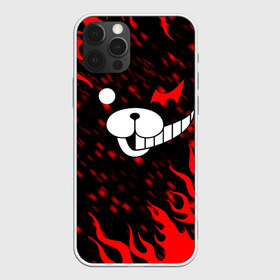 Чехол для iPhone 12 Pro Max с принтом MONOKUMA в Белгороде, Силикон |  | anime | bear | black  white | danganronpa | kurokuma | monodam | monokuma | monomi | monotaro | pink | rabbit | school | shirokuma | аниме | главарь | мoноми | монокума | черно белый | школа