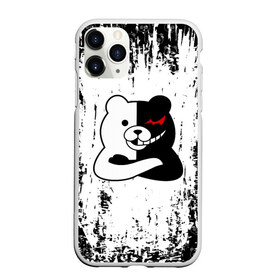 Чехол для iPhone 11 Pro матовый с принтом MONOKUMA в Белгороде, Силикон |  | anime | bear | black  white | danganronpa | kurokuma | monodam | monokuma | monomi | monotaro | pink | rabbit | school | shirokuma | аниме | главарь | мoноми | монокума | черно белый | школа