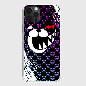 Чехол для iPhone 12 Pro Max с принтом MONOKUMA в Белгороде, Силикон |  | anime | bear | black  white | danganronpa | kurokuma | monodam | monokuma | monomi | monotaro | pink | rabbit | school | shirokuma | аниме | главарь | мoноми | монокума | черно белый | школа