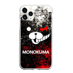 Чехол для iPhone 11 Pro матовый с принтом MONOKUMA в Белгороде, Силикон |  | anime | bear | black  white | danganronpa | kurokuma | monodam | monokuma | monomi | monotaro | pink | rabbit | school | shirokuma | аниме | главарь | мoноми | монокума | черно белый | школа