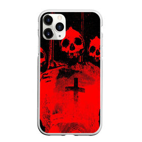 Чехол для iPhone 11 Pro матовый с принтом Анархия в Белгороде, Силикон |  | 666 | анархия | зло | крест | тьма | черепа