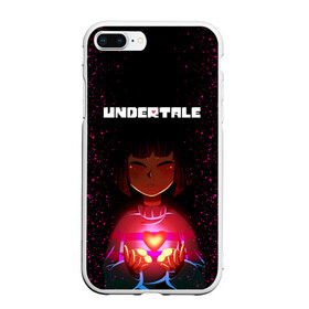 Чехол для iPhone 7Plus/8 Plus матовый с принтом UNDERTALE FRISK в Белгороде, Силикон | Область печати: задняя сторона чехла, без боковых панелей | Тематика изображения на принте: asriel dreemurr | chara | frisk | gaster blaster | sans | undertale | азриэль дримурр | андертейл | андрайн | гастер | меттатон | санс | фриск | чара