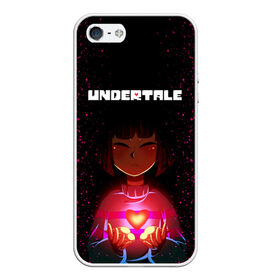 Чехол для iPhone 5/5S матовый с принтом UNDERTALE FRISK в Белгороде, Силикон | Область печати: задняя сторона чехла, без боковых панелей | asriel dreemurr | chara | frisk | gaster blaster | sans | undertale | азриэль дримурр | андертейл | андрайн | гастер | меттатон | санс | фриск | чара