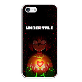 Чехол для iPhone 5/5S матовый с принтом UNDERTALE CHARA в Белгороде, Силикон | Область печати: задняя сторона чехла, без боковых панелей | asriel dreemurr | chara | frisk | gaster blaster | sans | undertale | азриэль дримурр | андертейл | андрайн | гастер | меттатон | санс | фриск | чара