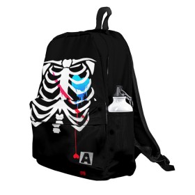 Рюкзак 3D UNDERTALE: в Белгороде, 100% полиэстер | лямки с регулируемой длиной, сверху петелька, чтобы рюкзак можно было повесить на вешалку. Основное отделение закрывается на молнию, как и внешний карман. Внутри два дополнительных кармана, один из которых закрывается на молнию. По бокам два дополнительных кармашка | asriel dreemurr | chara | frisk | gaster blaster | sans | undertale | азриэль дримурр | андертейл | андрайн | гастер | меттатон | санс | фриск | чара