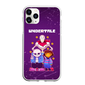 Чехол для iPhone 11 Pro Max матовый с принтом UNDERTALE в Белгороде, Силикон |  | Тематика изображения на принте: asriel dreemurr | chara | frisk | gaster blaster | sans | undertale | азриэль дримурр | андертейл | андрайн | гастер | меттатон | санс | фриск | чара