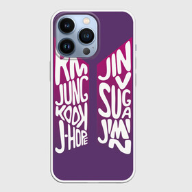Чехол для iPhone 13 Pro с принтом BTS в Белгороде,  |  | bangtan | bighit | boy | fake love | j hope | jimin | jin | jungkook | korea | kpop | live | luv | mic drop | rm | suga | v | with | бтс | кей | поп