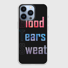 Чехол для iPhone 13 Pro с принтом Blood  Tears  Sweat в Белгороде,  |  | bangtan | bighit | boy | fake love | j hope | jimin | jin | jungkook | korea | kpop | live | luv | mic drop | rm | suga | v | with | бтс | кей | поп