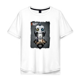 Мужская футболка хлопок Oversize с принтом Love Death Robots,Three Robots в Белгороде, 100% хлопок | свободный крой, круглый ворот, “спинка” длиннее передней части | Тематика изображения на принте: 