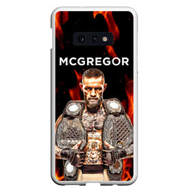 Чехол для Samsung S10E с принтом CONOR McGREGOR в Белгороде, Силикон | Область печати: задняя сторона чехла, без боковых панелей | conor | conor mcgregor | ufs | бокс | дональд серроне | ирландский боец | конор | конор макгрегор | конор макгрегор vs дональд серроне | макгрегор | профессиональный бокс | смешанные бои