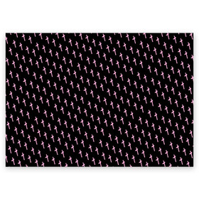 Поздравительная открытка с принтом LiL PEEP Pattern в Белгороде, 100% бумага | плотность бумаги 280 г/м2, матовая, на обратной стороне линовка и место для марки
 | lil peep | lil prince | pink | зарубежная музыка | лил пип | маленький принц