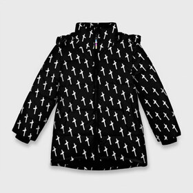 Зимняя куртка для девочек 3D с принтом LiL PEEP Pattern в Белгороде, ткань верха — 100% полиэстер; подклад — 100% полиэстер, утеплитель — 100% полиэстер. | длина ниже бедра, удлиненная спинка, воротник стойка и отстегивающийся капюшон. Есть боковые карманы с листочкой на кнопках, утяжки по низу изделия и внутренний карман на молнии. 

Предусмотрены светоотражающий принт на спинке, радужный светоотражающий элемент на пуллере молнии и на резинке для утяжки. | Тематика изображения на принте: lil peep | lil prince | pink | зарубежная музыка | лил пип | маленький принц