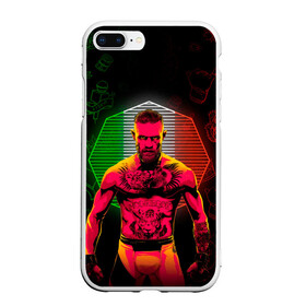 Чехол для iPhone 7Plus/8 Plus матовый с принтом CONOR McGREGOR в Белгороде, Силикон | Область печати: задняя сторона чехла, без боковых панелей | Тематика изображения на принте: conor | conor mcgregor | ssru | ufs | бокс | дональд серроне | ирландский боец | конор | конор макгрегор | конор макгрегор vs дональд серроне | макгрегор | профессиональный бокс | смешанные бои