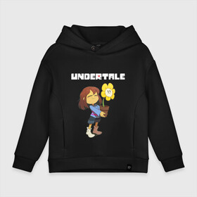 Детское худи Oversize хлопок с принтом UNDERTALE в Белгороде, френч-терри — 70% хлопок, 30% полиэстер. Мягкий теплый начес внутри —100% хлопок | боковые карманы, эластичные манжеты и нижняя кромка, капюшон на магнитной кнопке | asriel dreemurr | chara | frisk | gaster blaster | sans | undertale | азриэль дримурр | андертейл | андрайн | гастер | меттатон | санс | фриск | чара