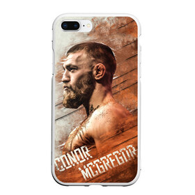 Чехол для iPhone 7Plus/8 Plus матовый с принтом McGREGOR в Белгороде, Силикон | Область печати: задняя сторона чехла, без боковых панелей | Тематика изображения на принте: conor | macgregor | mcgregor | ufc | конор | макгрегор | серроне макгрегор