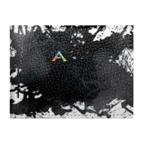 Обложка для студенческого билета с принтом Ark Survival Evolved в Белгороде, натуральная кожа | Размер: 11*8 см; Печать на всей внешней стороне | Тематика изображения на принте: ark survival evolved | dino | game | динозавр | игры