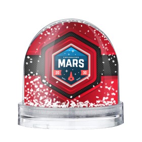 Снежный шар с принтом MARS NASA в Белгороде, Пластик | Изображение внутри шара печатается на глянцевой фотобумаге с двух сторон | mars | nasa | будущее | звезды | космические войны | космонавт | космос | марс | наса | ракета