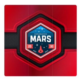 Магнитный плакат 3Х3 с принтом MARS NASA в Белгороде, Полимерный материал с магнитным слоем | 9 деталей размером 9*9 см | mars | nasa | будущее | звезды | космические войны | космонавт | космос | марс | наса | ракета